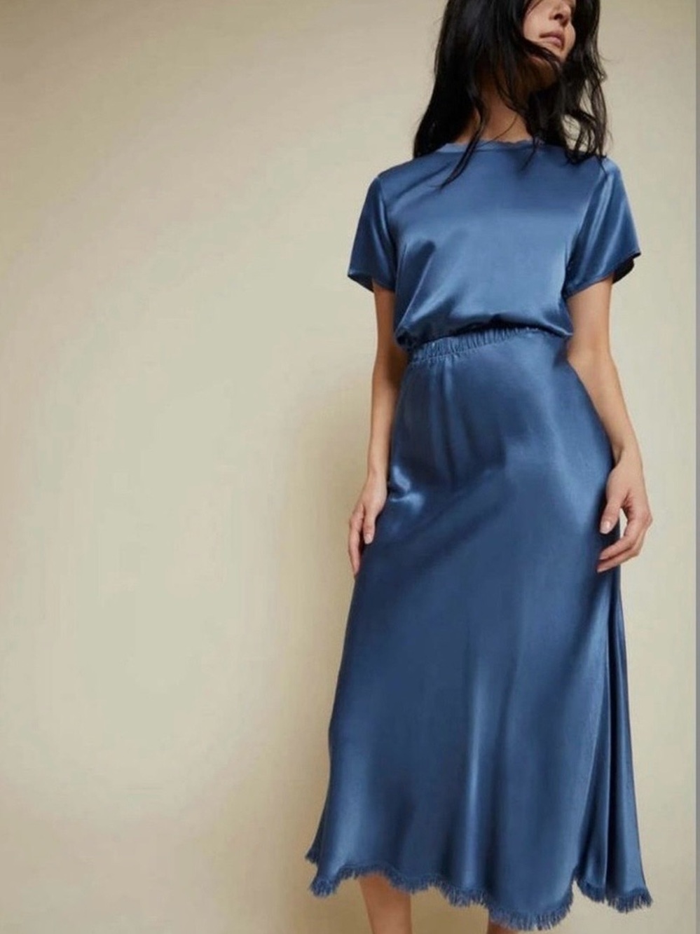 Nation LTD Satin Mabel Midi Skirt
